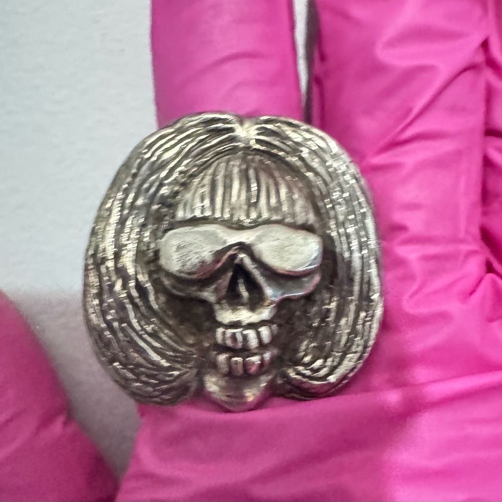 Sterling Silver Skull Ring – Anna Wintour Inspired